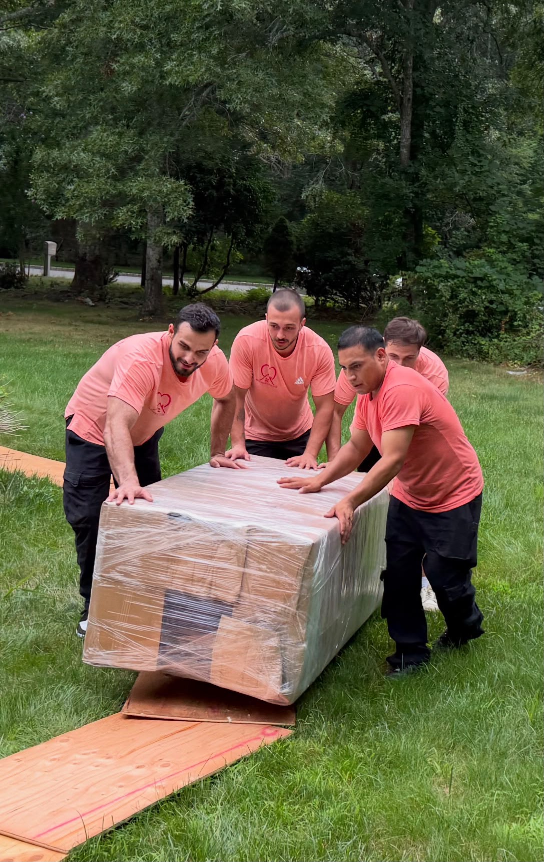 Lovely Moving & Storage team handling a move with care